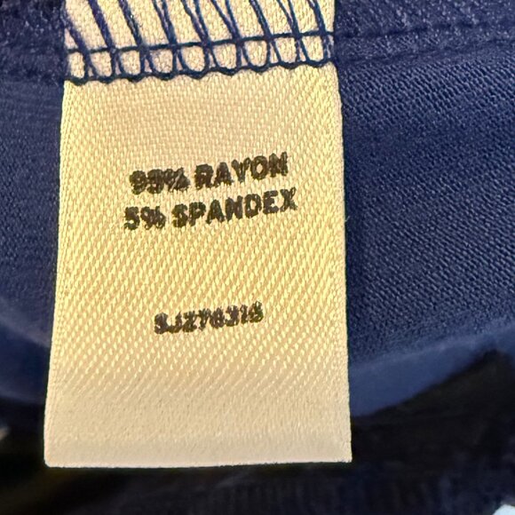 Sejour Royal Blue & Black Knit Jacket – Size 1X – 3/4 Sleeve - Picture 7 of 10